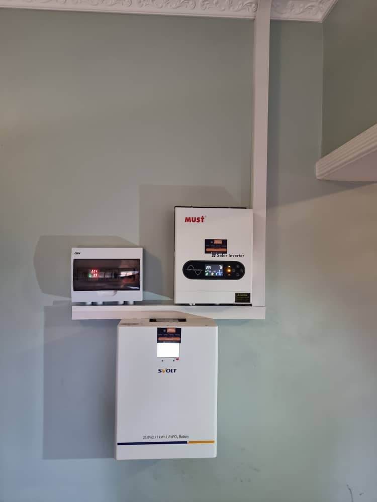 3 KVA back up solar system in Salima